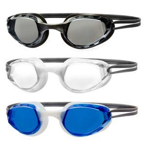 Dolfino Recreational Swim Pacesetter Adult Swim Goggle 3 Pack Multi Color NEW